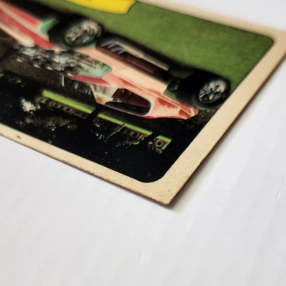 🚀 Vintage 1970 Fleer GEORGE BARRIS Kustom City Sticker - INVADER ROADSTER 👽